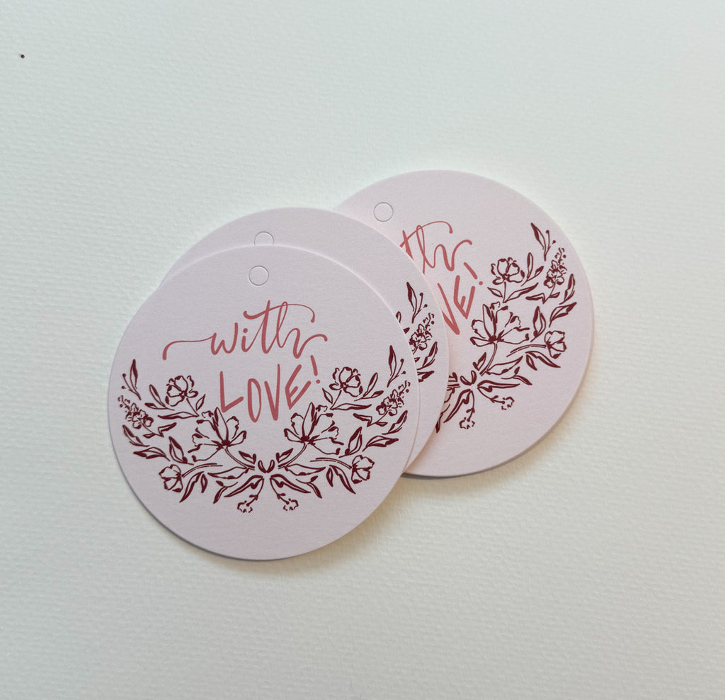 "With Love" Gift Tag